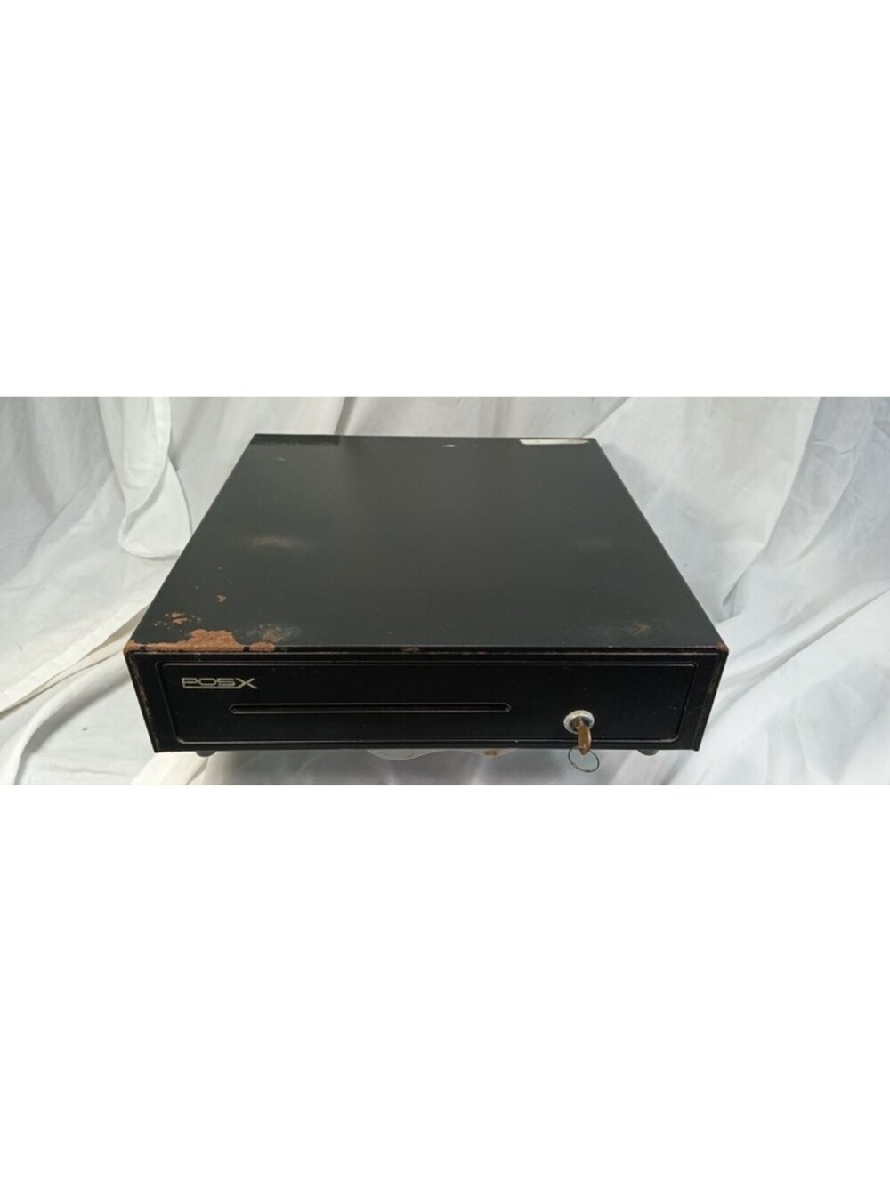 POS-X ION-C16A-1B 16in Retail Cash Drawer Black w/Key Tested